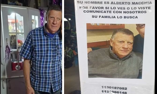 Florencio Varela – Se busca a Natalio Macchia, de 70 años, quien se ausentó de su hogar